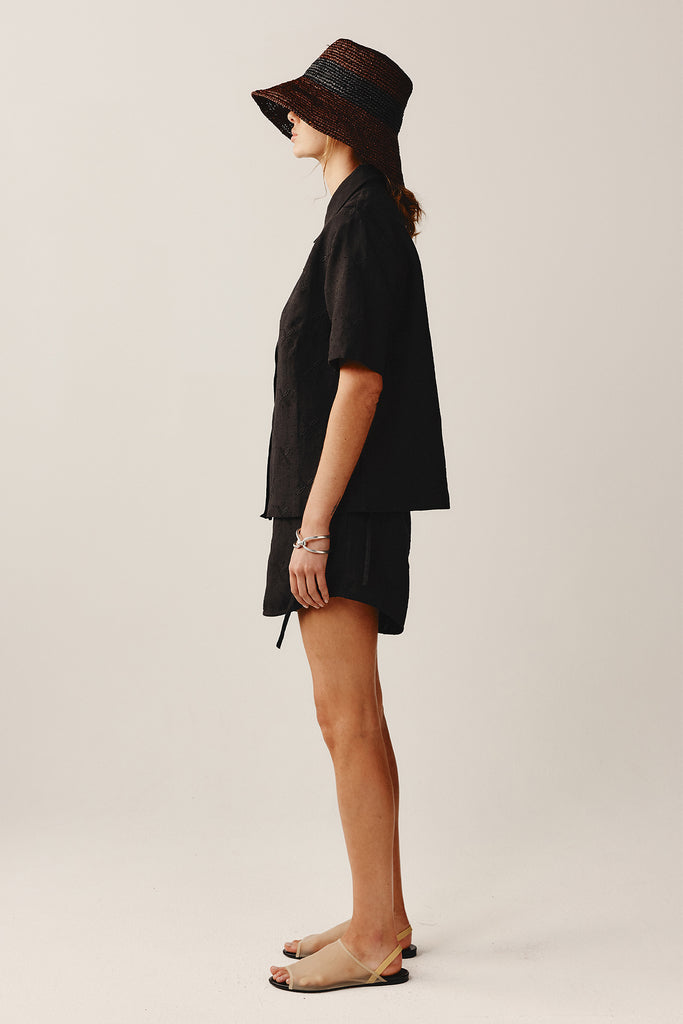 Marle Luciana Shirt - Linen - Black