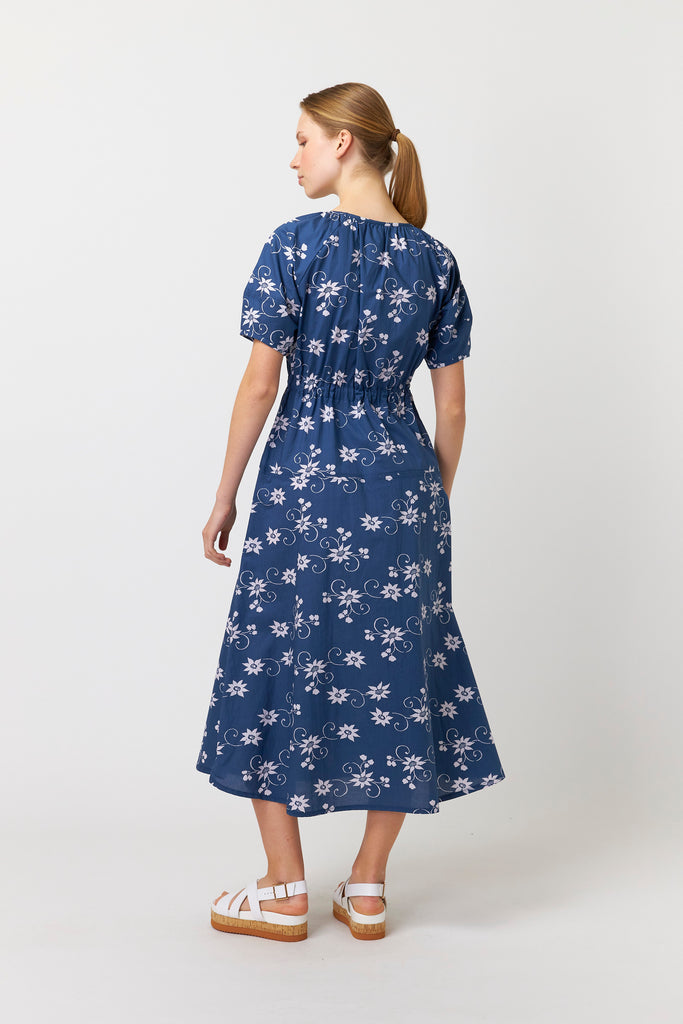 Sylvester Water Lily Dress - Navy