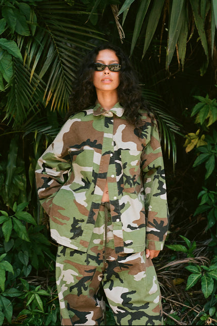 Kinga Csilla Camuffare Cin Shirt - Camouflage