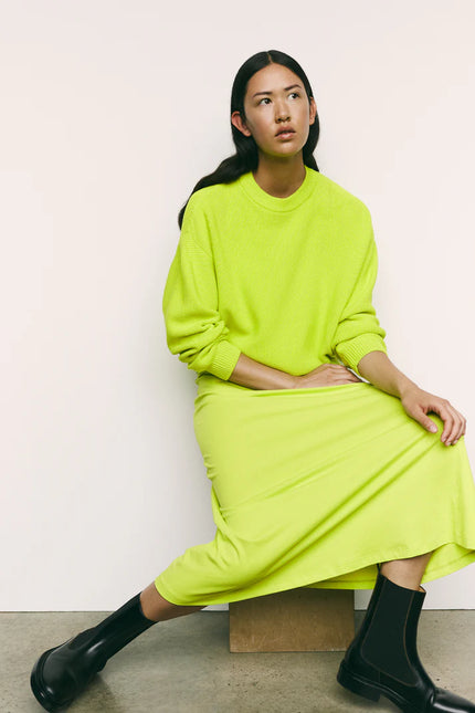 Kowtow Hero Crew - Fluro Yellow