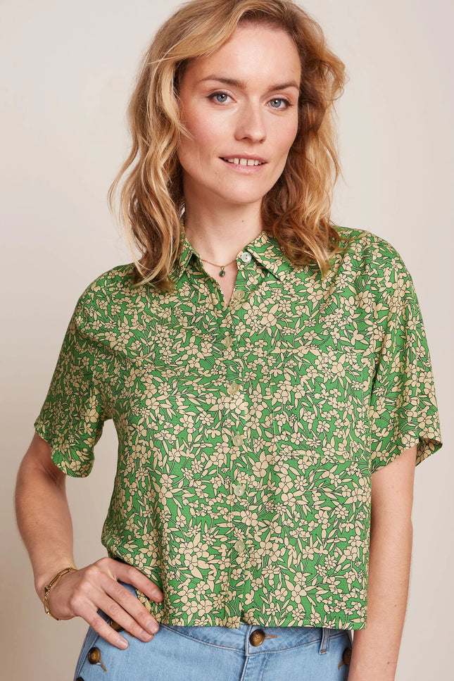 King Louie Evelina Blouse - Paradis - Jasmin green