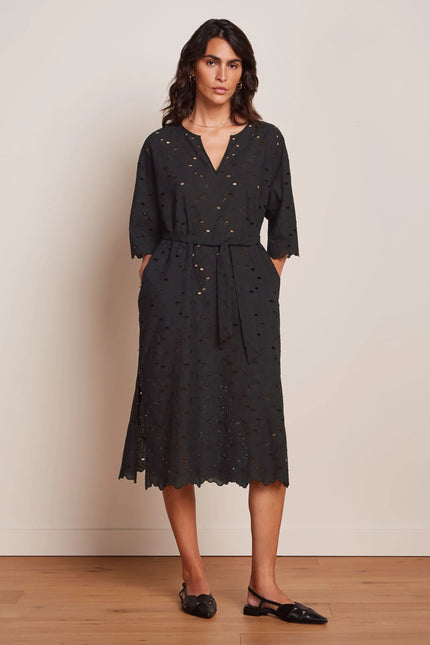 King Louie Kiki Kaftan - Brava Broderie - Black