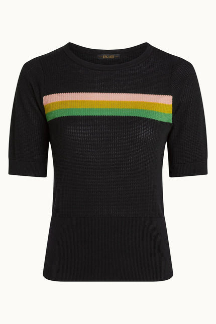 King Louie Agnes Top - Vela - Black