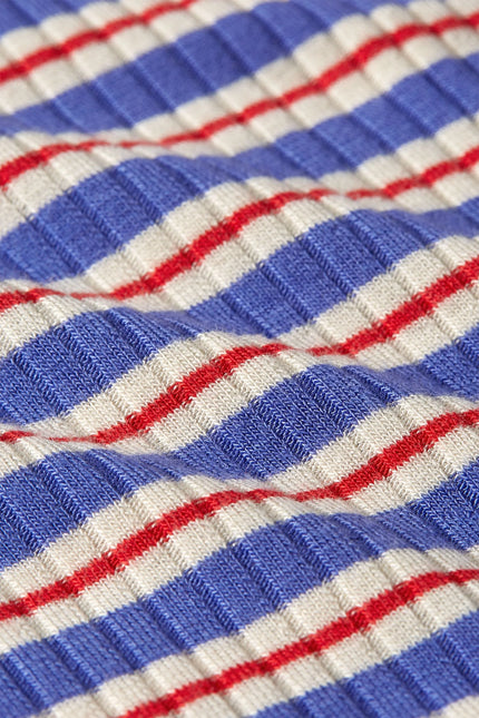 King Louie Lili Tee - Surf Stripe - Baja Blue