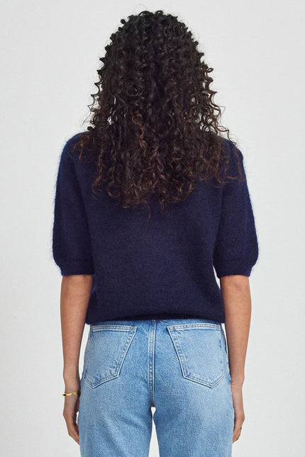 Untouched World June Knit Tee - Deep Ocean