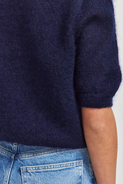 Untouched World June Knit Tee - Deep Ocean