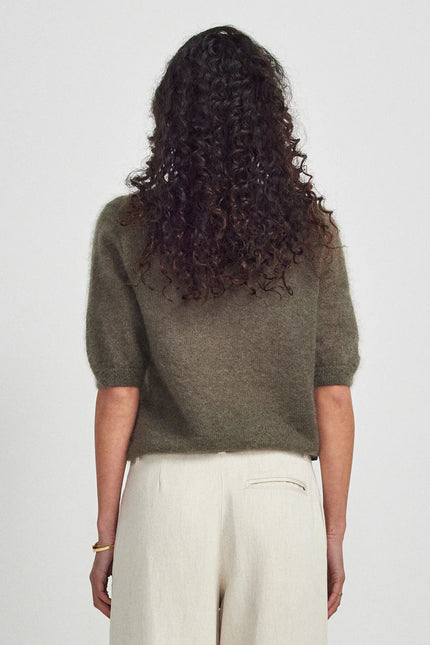 Untouched World June Knit Tee - Olive Grove