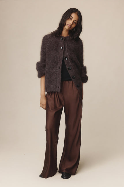 Marle Jasper Cardigan - Mohair/Merino - Tapenade