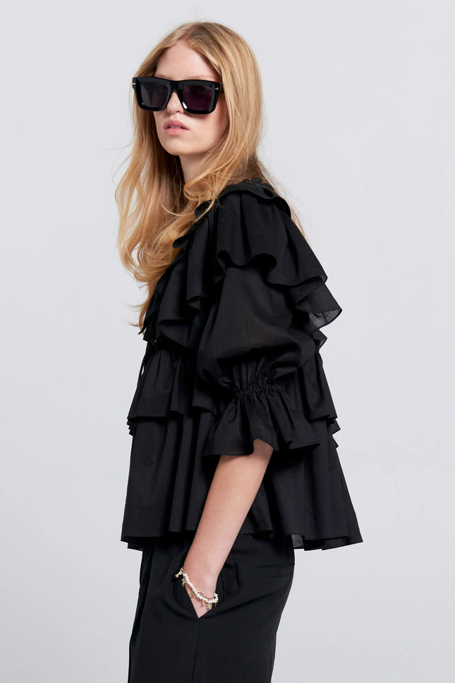 Karen Walker Whisper Top - Black
