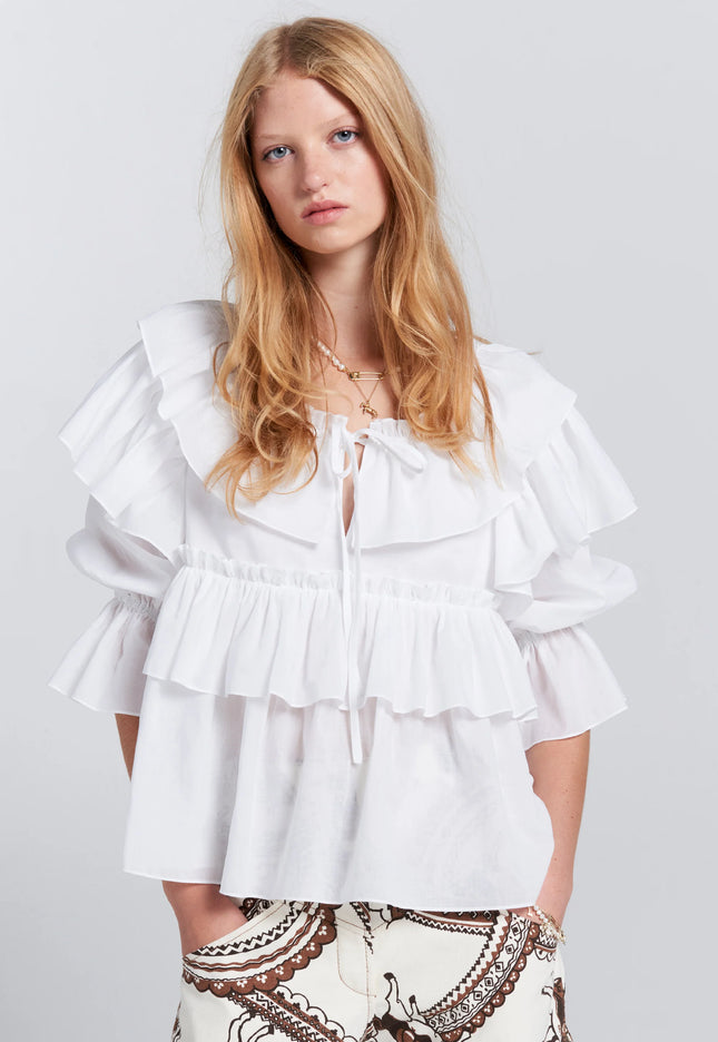 Karen Walker Whisper Top - White