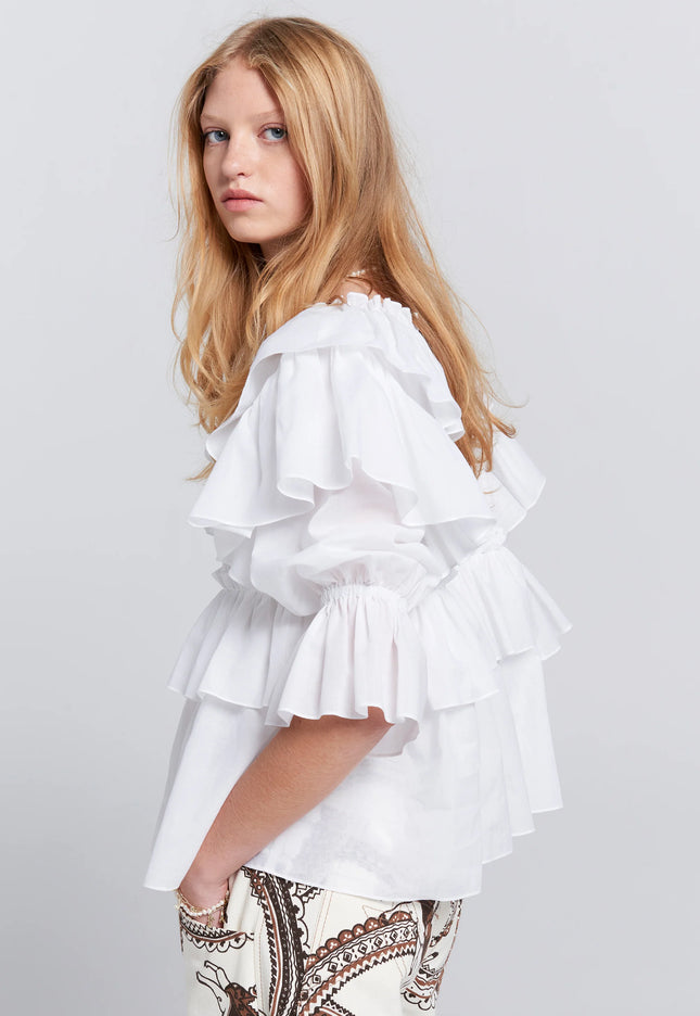 Karen Walker Whisper Top - White