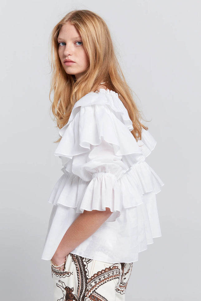 Karen Walker Whisper Top - White