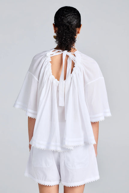 Karen Walker Field Blouse - White