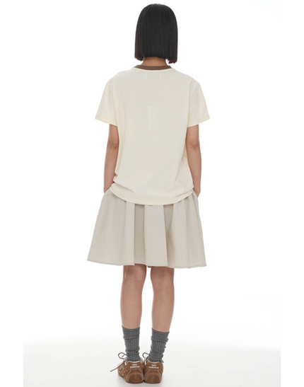 Ricochet Aiden Tee - Ivory + Mint