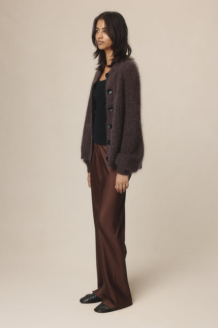 Marle Jasper Cardigan - Mohair/Merino - Tapenade