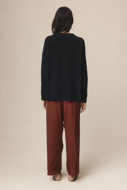 Marle Joni Jumper ~ Possum/Merino/Silk - Black