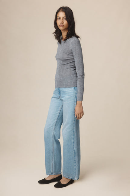 Marle Ana Top - Merino/Silk - Soft Charcoal
