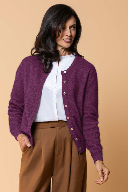 Noble Wilde Celeste Cardigan - Mauve