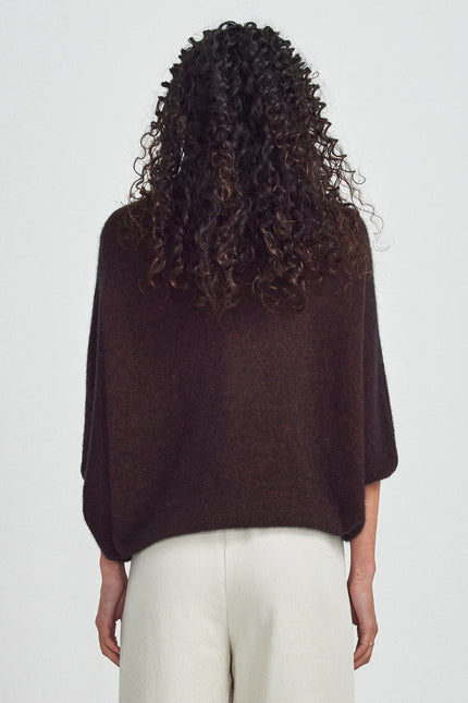 Untouched World Air Cape Sweater - Cacao