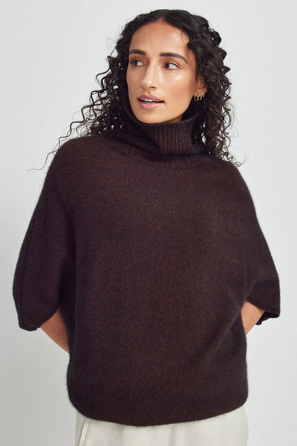 Untouched World Air Cape Sweater - Cacao