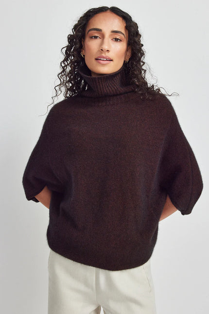 Untouched World Air Cape Sweater - Cacao