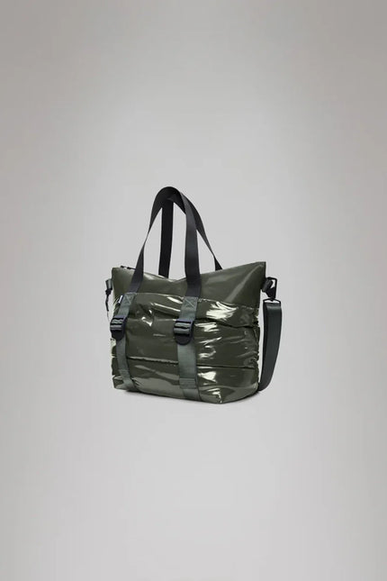 Rains Puffer Mix Tote bag mini - Swamp