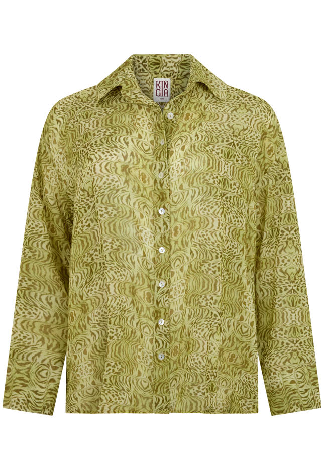 Kinga Csilla Viper Dorato Shirt - Pistachio