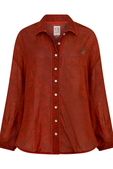 Kinga Csilla Pisto Chalm Shirt - Rust