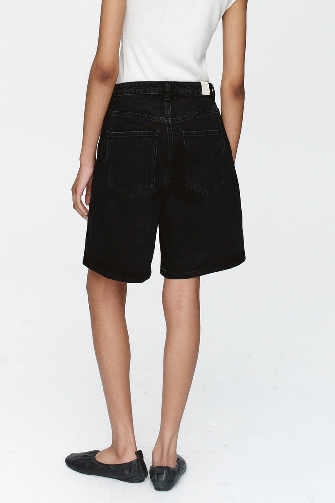 Marle Relaxed Jean Short - Black