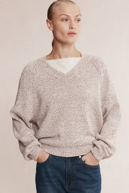 Marle Moss Sweater - Fleur Speckle
