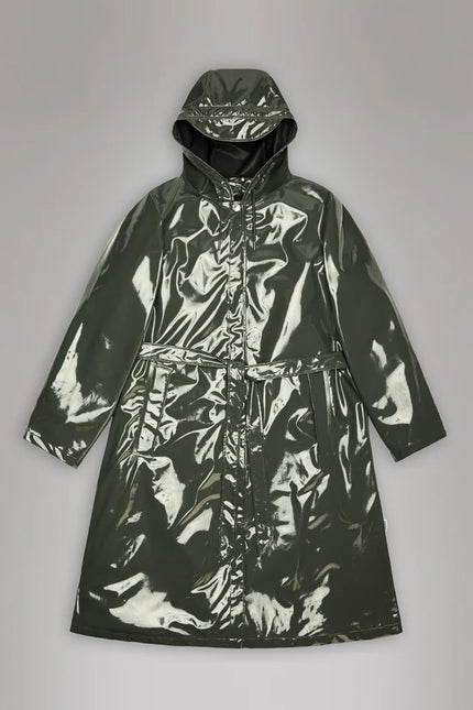 Rains A-Line Longer W Jacket W3 - Swamp
