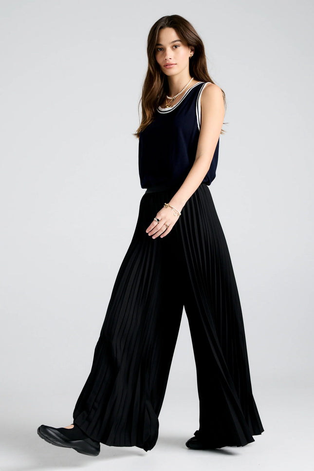 Karen Walker Sunray Pleated Pants - Black