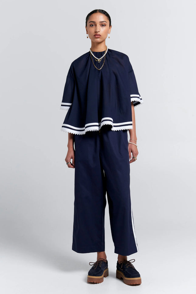 Karen Walker Boat Pants - Navy