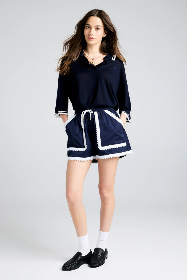 Karen Walker Scout Shorts - Navy