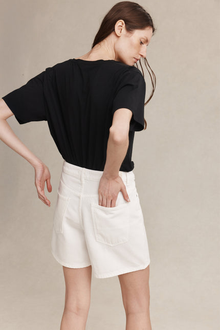 Marle Classic Jean Short ~ Blanc