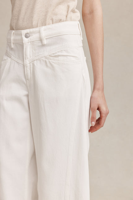 Marle Cross Stitch Jean - Blanc