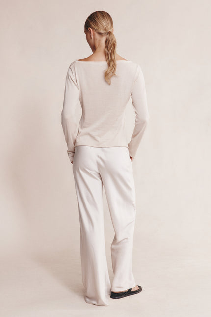 Marle Jill Knit Top - Pearl