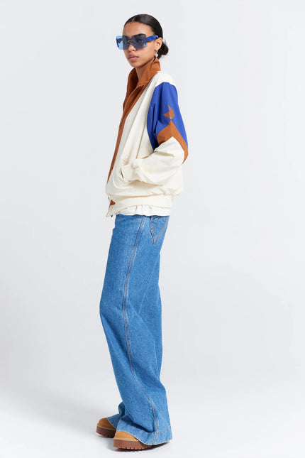 Karen Walker - Walker Track Jacket - Cream Multi