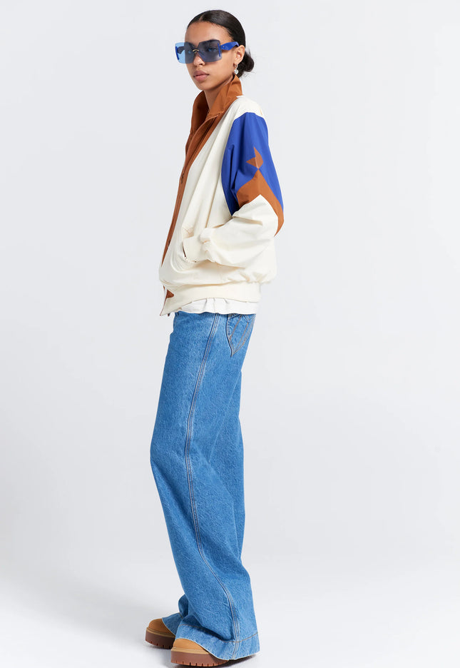 Karen Walker - Walker Track Jacket - Cream Multi