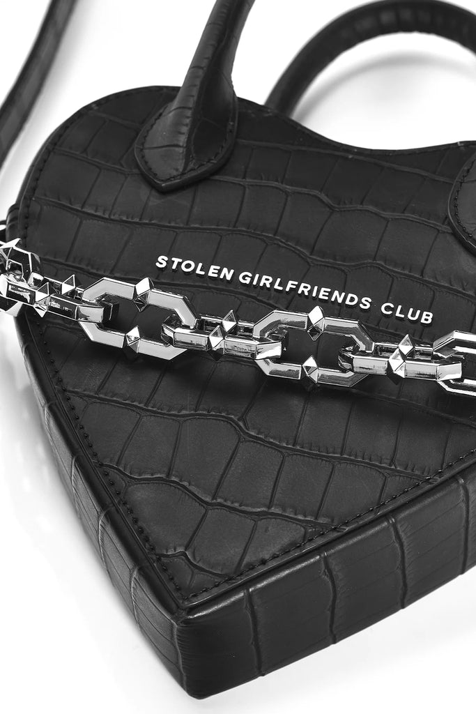 Stolen Girlfriends Club Rebellious Heart Bag - Black Matte