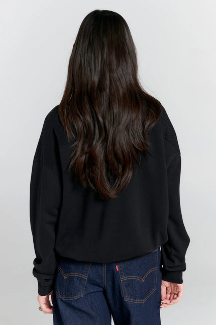 Karen Walker Runaway College Crewneck Sweatshirt - Black