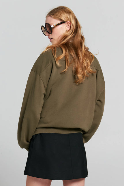 Karen Walker Runaway College Crewneck Sweatshirt - Hunter Green