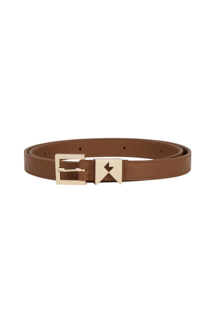 Karen Walker Monogram Keeper Belt - Dark Tan