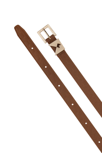Karen Walker Monogram Keeper Belt - Dark Tan
