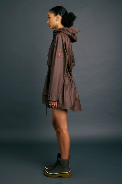 Karen Walker Excursion Raincoat - Chocolate