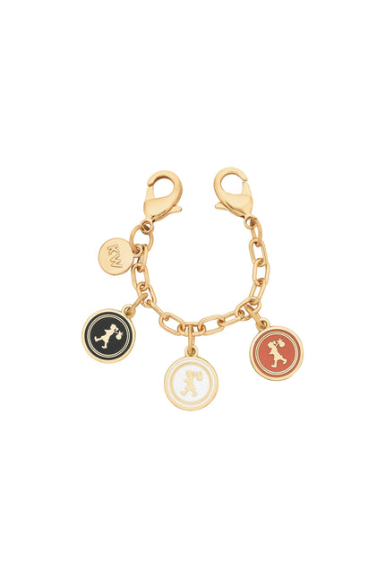 Karen Walker Coins Chain Charm - Gold/Brown