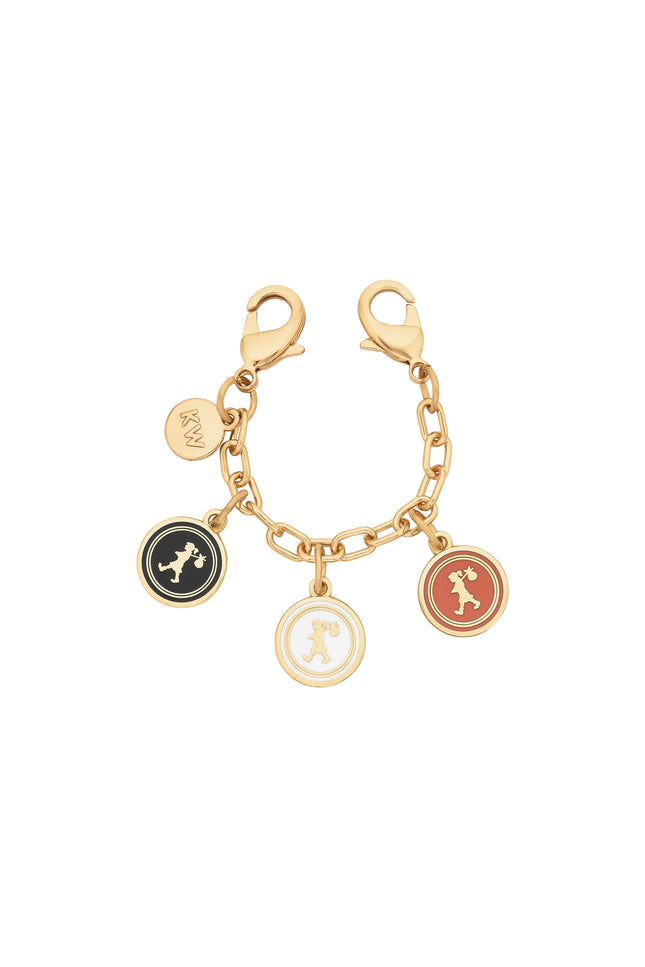 Karen Walker Coins Chain Charm - Gold/Brown