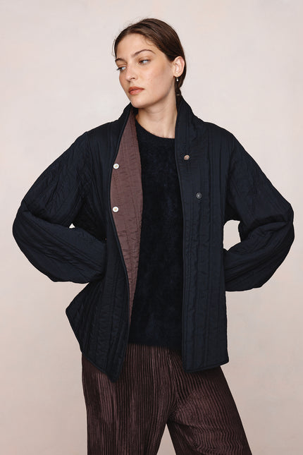 Marle Agnes Jacket - Black/Tapenade