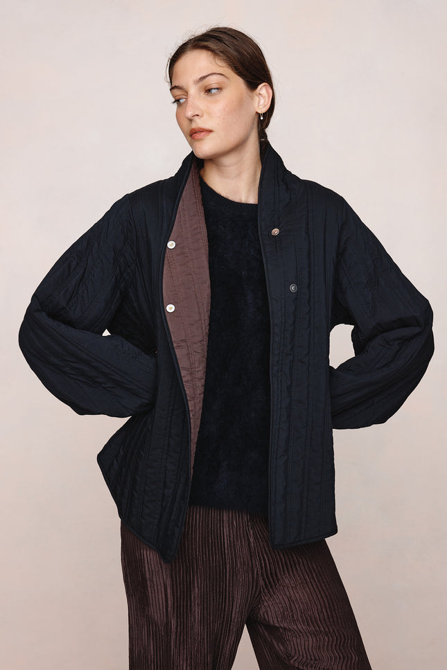 Marle Agnes Jacket - Black/Tapenade