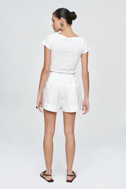 Marle Alisa Short - Cotton - Blanc
